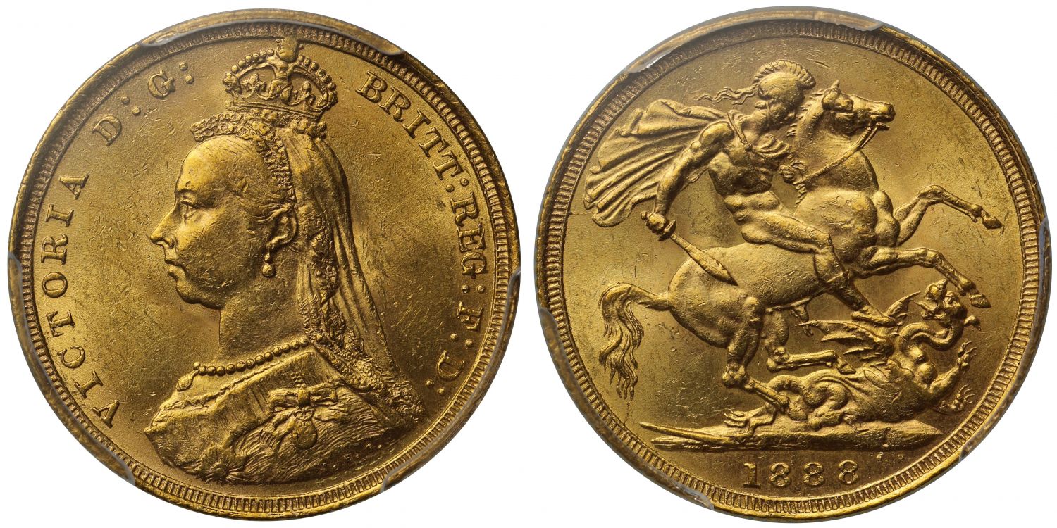 Sovereign 1888 Sydney, first legend, hooked J, spread JEB (DISH S7)