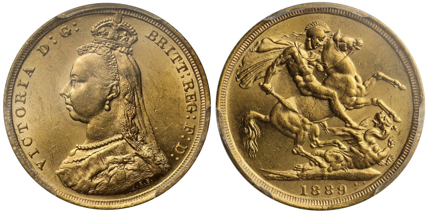 Sovereign 1889 Sydney, first legend (DISH S11)