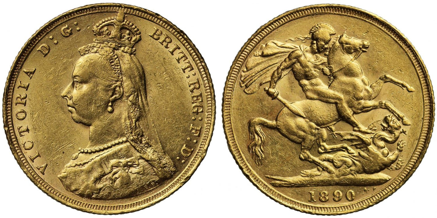 Sovereign 1890 Sydney, first legend (DISH S13)