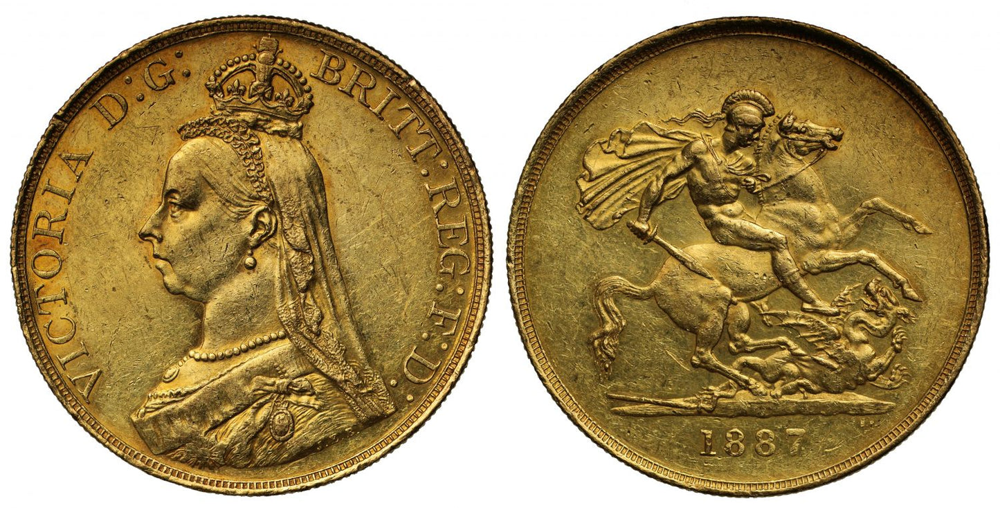 Victoria 1887 Jubilee Five-Pounds