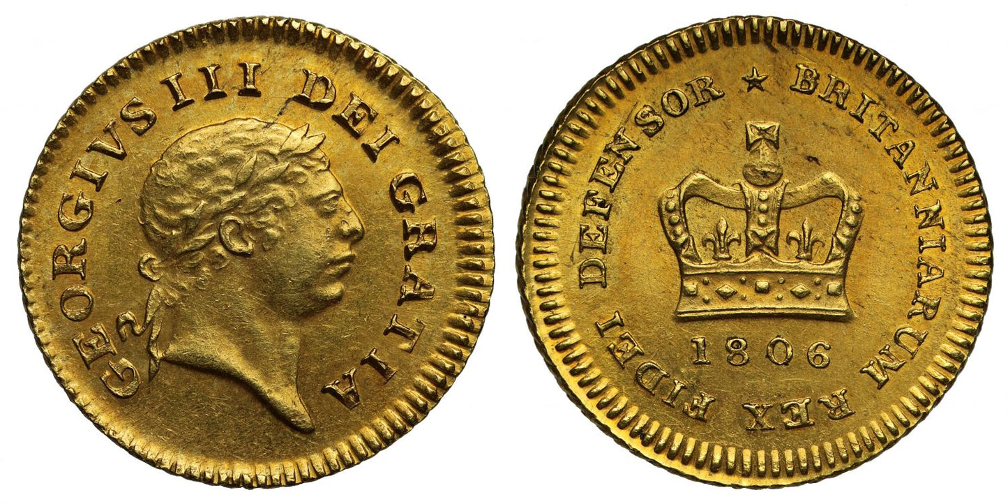 George III 1806 Third-Guinea of Seven Shillings