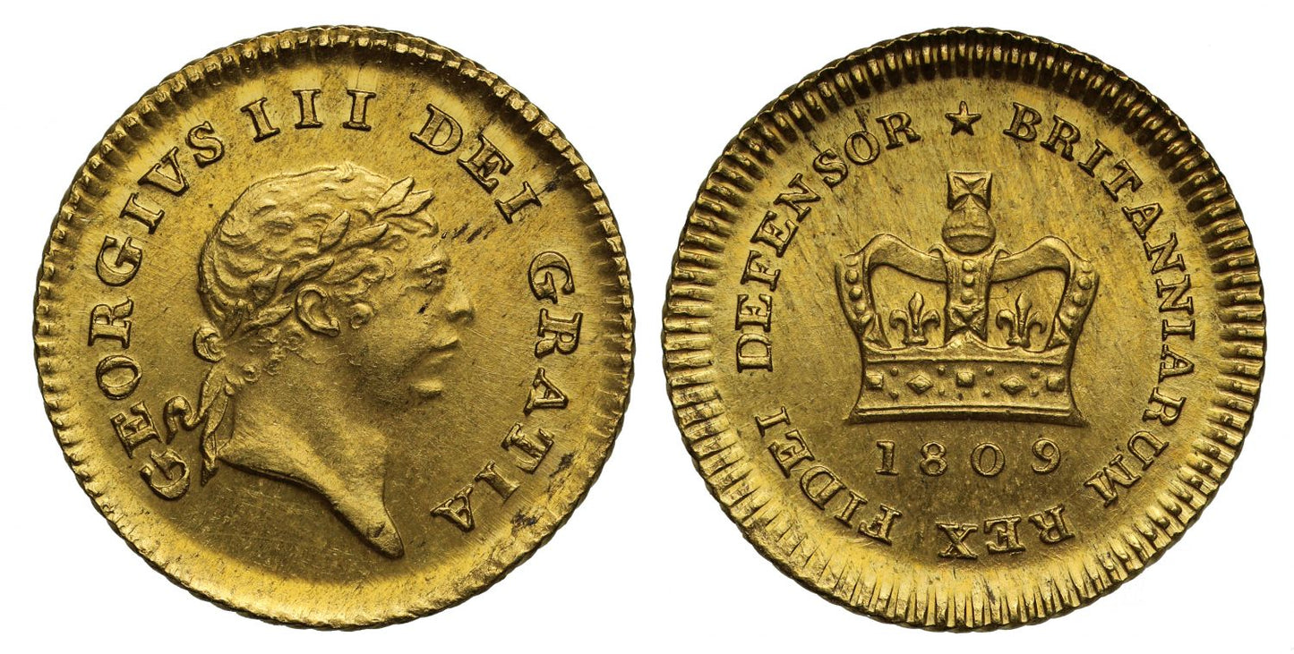 George III 1809 Third-Guinea of Seven shillings, thrid type