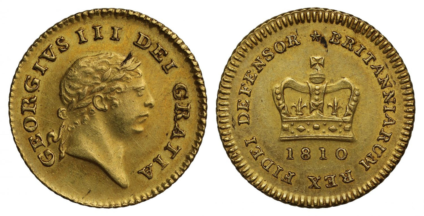 George III 1810 Third-Guinea, third type, second head
