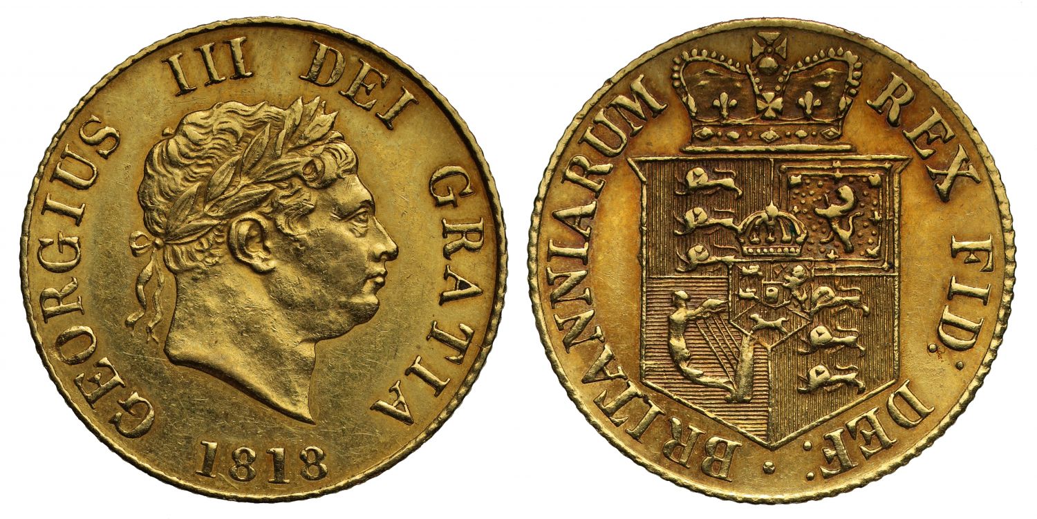George III 1818 Half-Sovereign