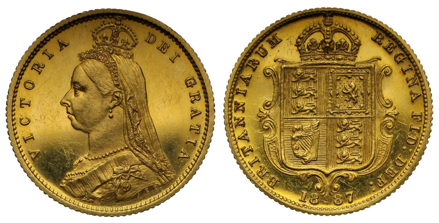 Victoria 1887 Proof Half-Sovereign