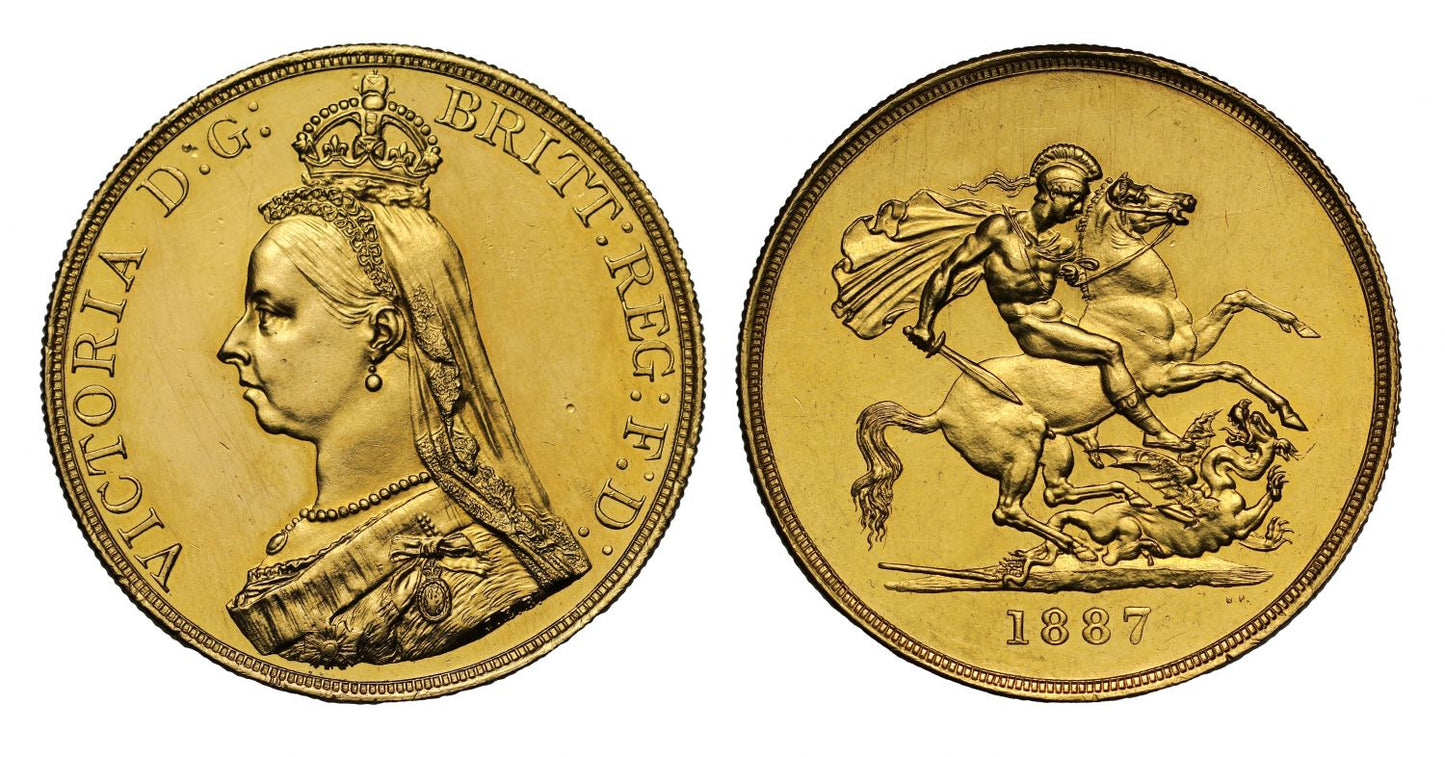 Victoria 1887 Five-Pounds, Golden Jubilee issue