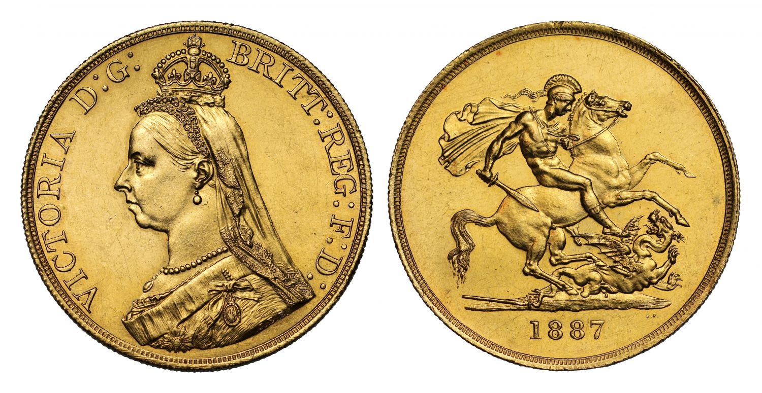 Victoria 1887 Five-Pounds Golden Jubilee issue