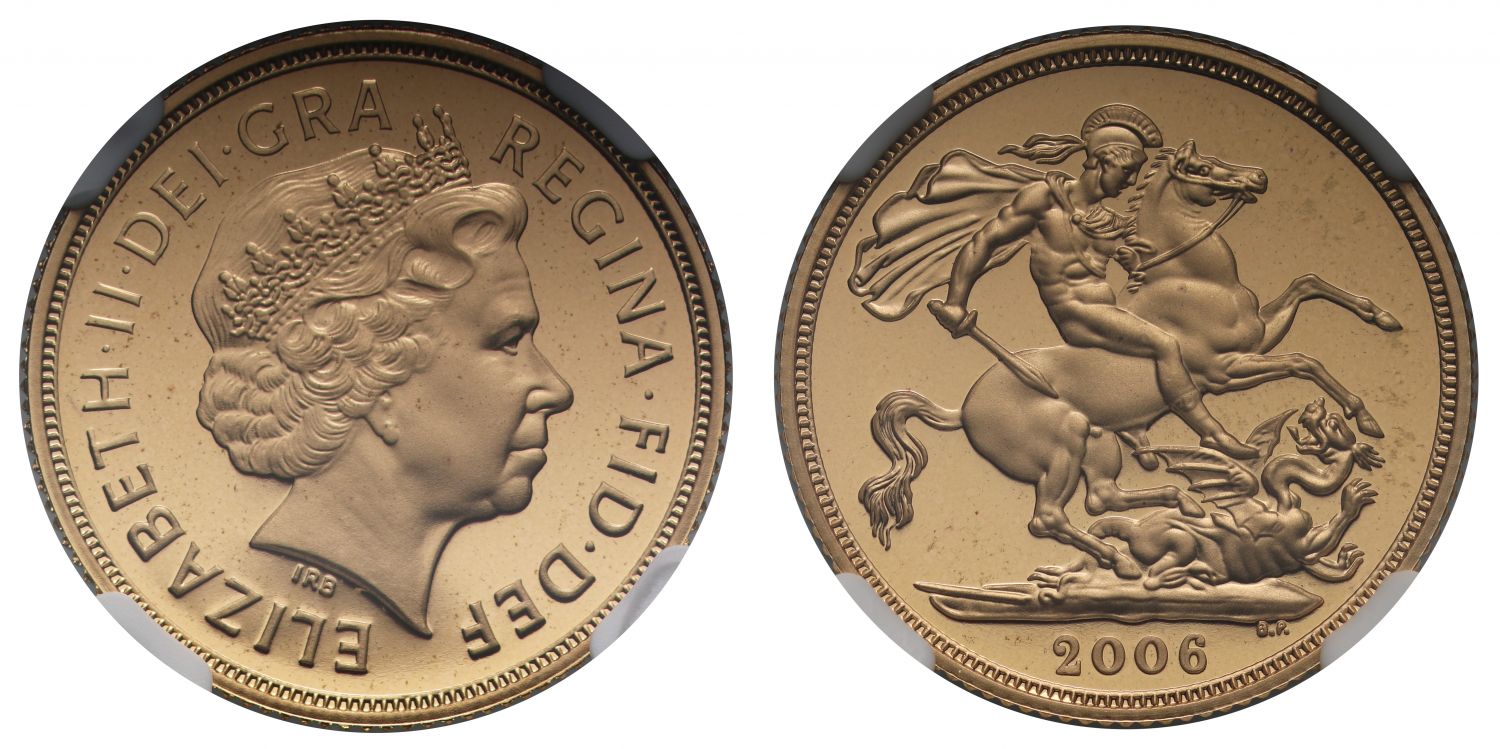 Elizabeth II 2006 proof Sovereign PF68 ULTRA CAMEO