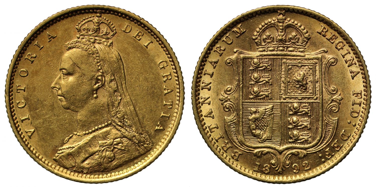 Victoria 1892 Half-Sovereign