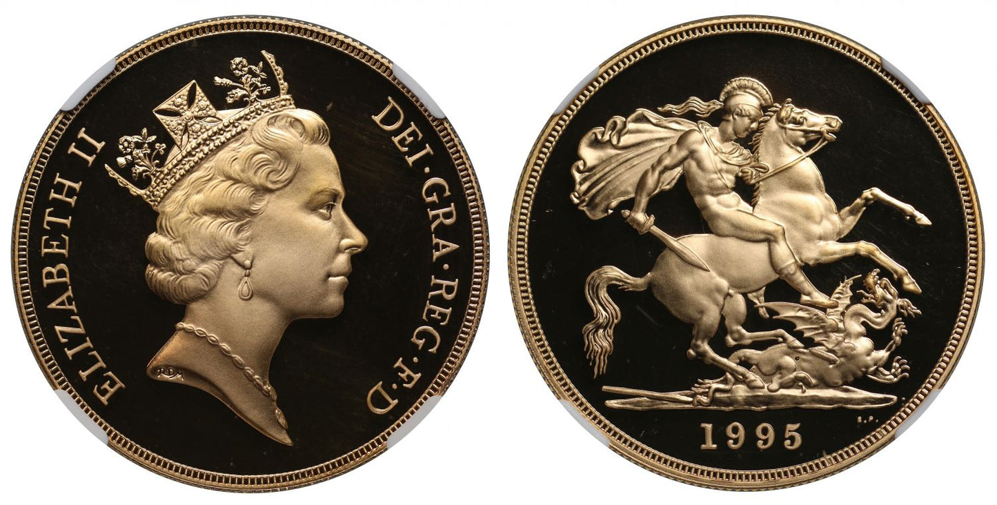 Elizabeth II 1995 PF69 ULTRA CAMEO Five-Pounds
