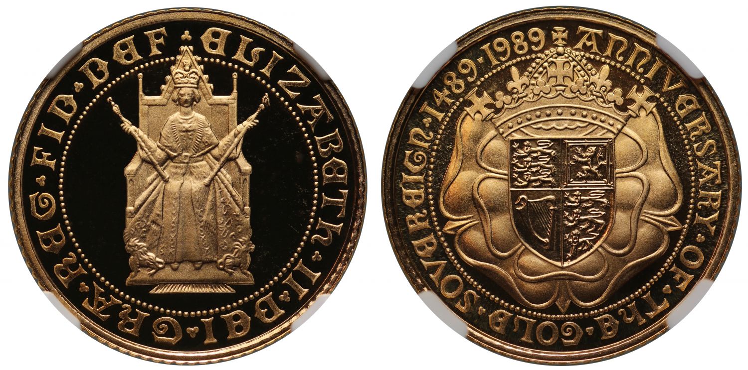 Elizabeth II 1989 proof Half-Sovereign PF69 ULTRA CAMEO