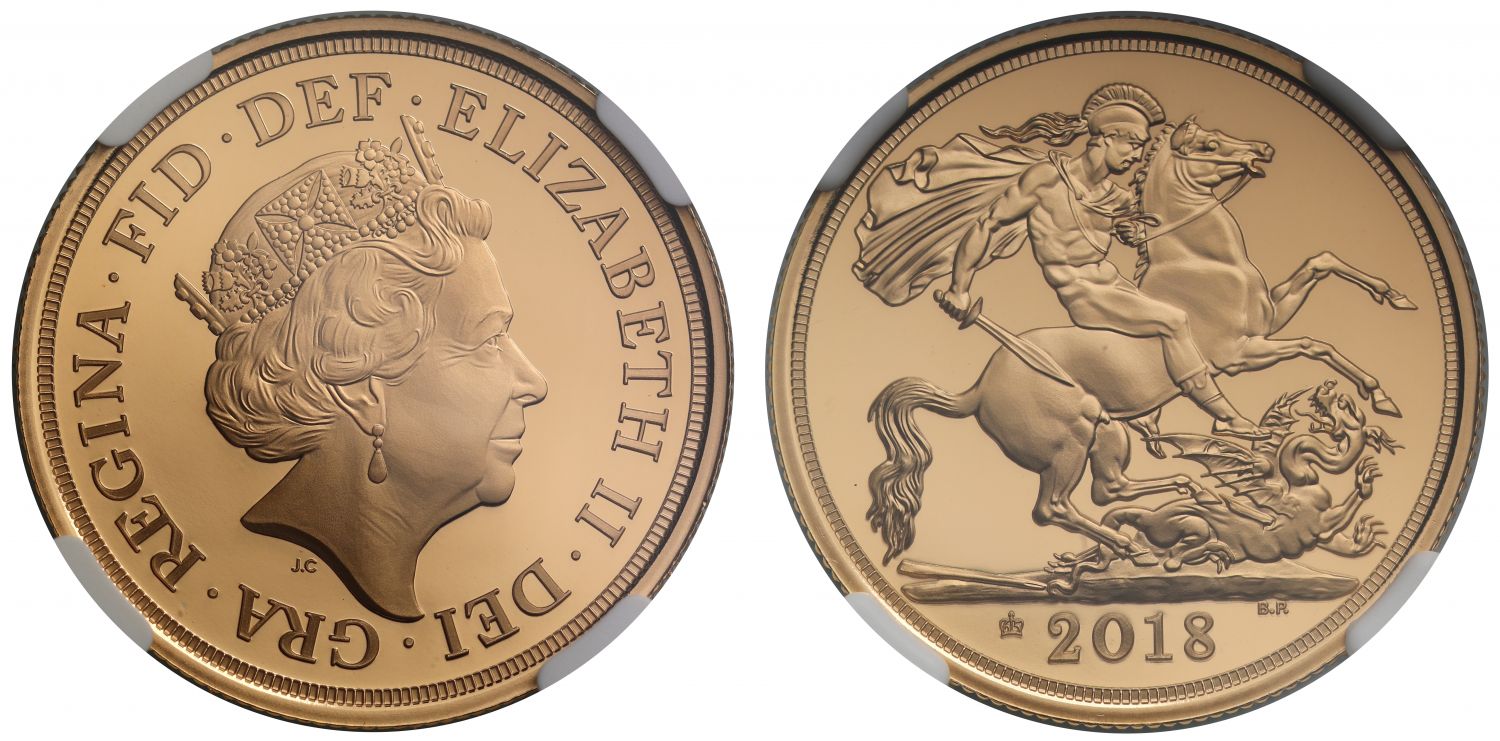 Elizabeth II 2018 proof Two-Pounds PF70 ULTRA CAMEO
