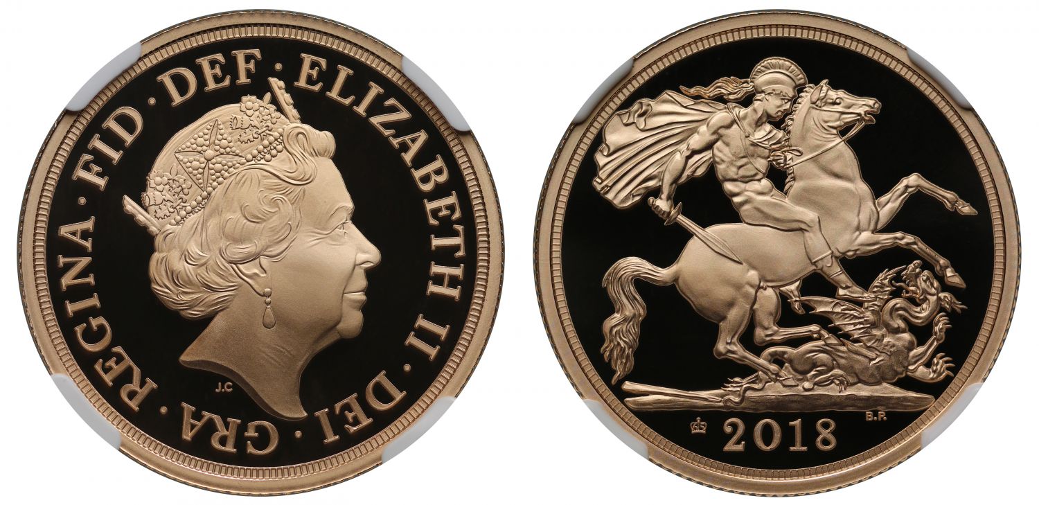 Elizabeth II 2018 proof Two-Pounds PF70 ULTRA CAMEO