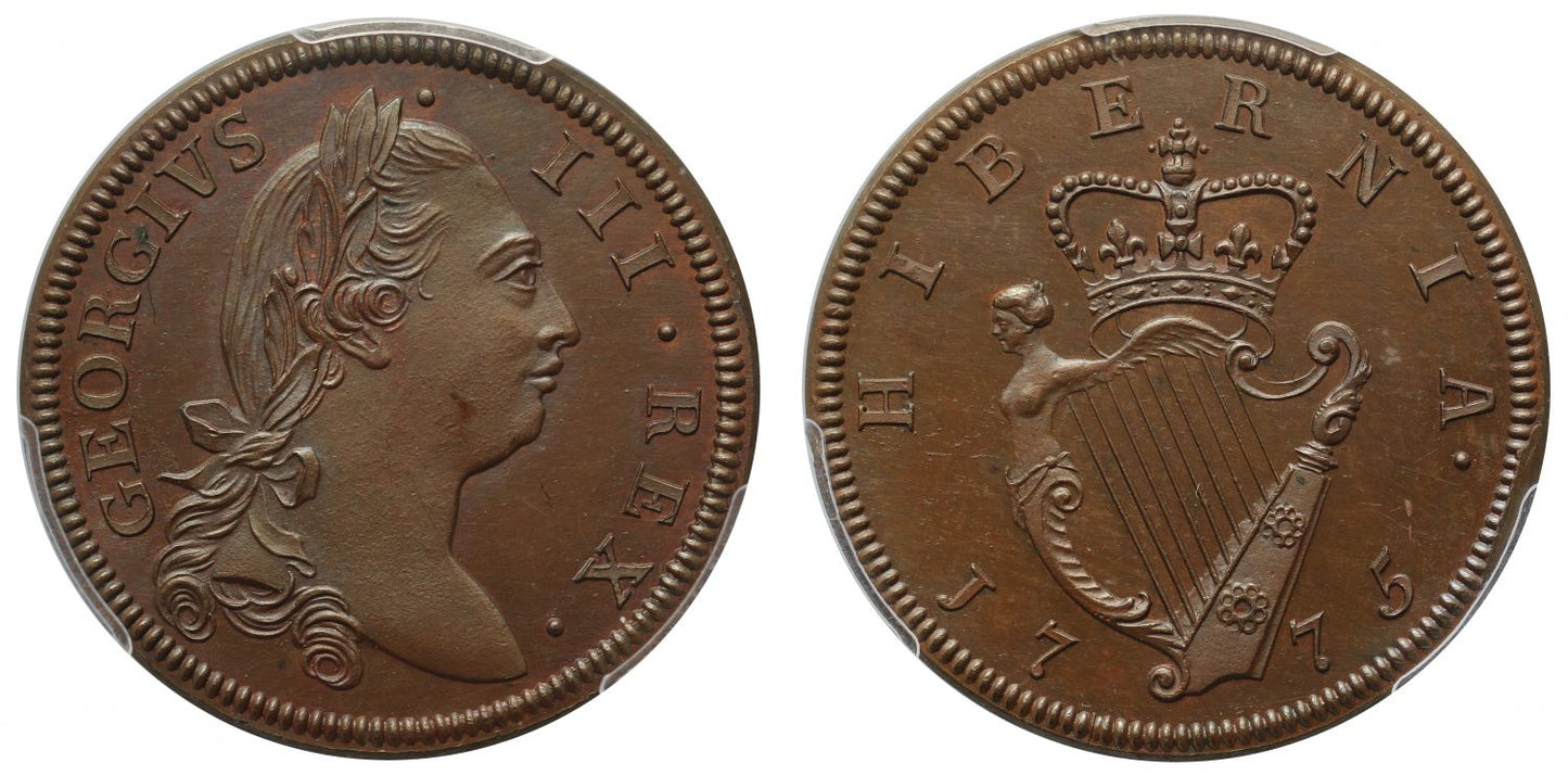 Ireland, George III 1775 pattern Halfpenny PR65BN
