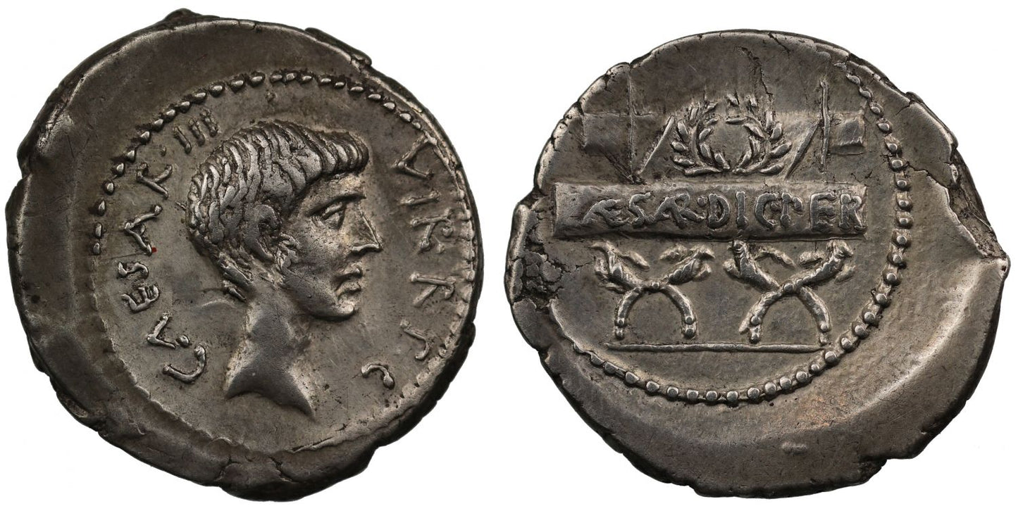 Octavian, Silver Denarius