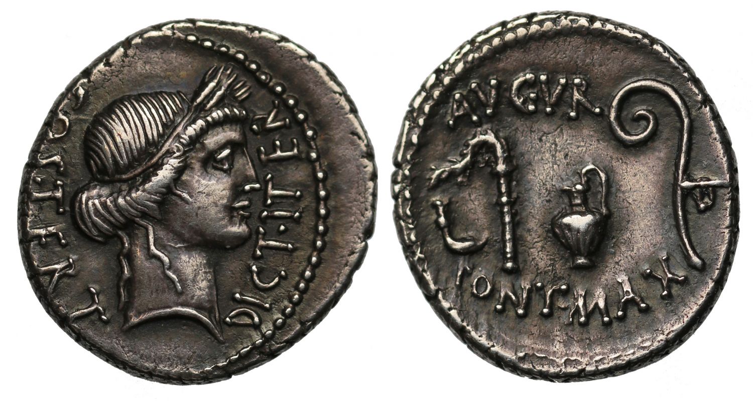 Julius Caesar, Silver Denarius