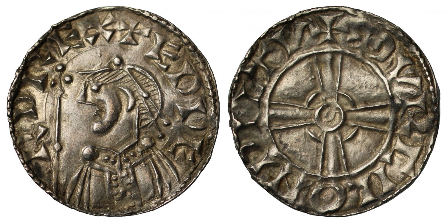 Edward the Confessor Expanding Cross type Penny Wilton mint