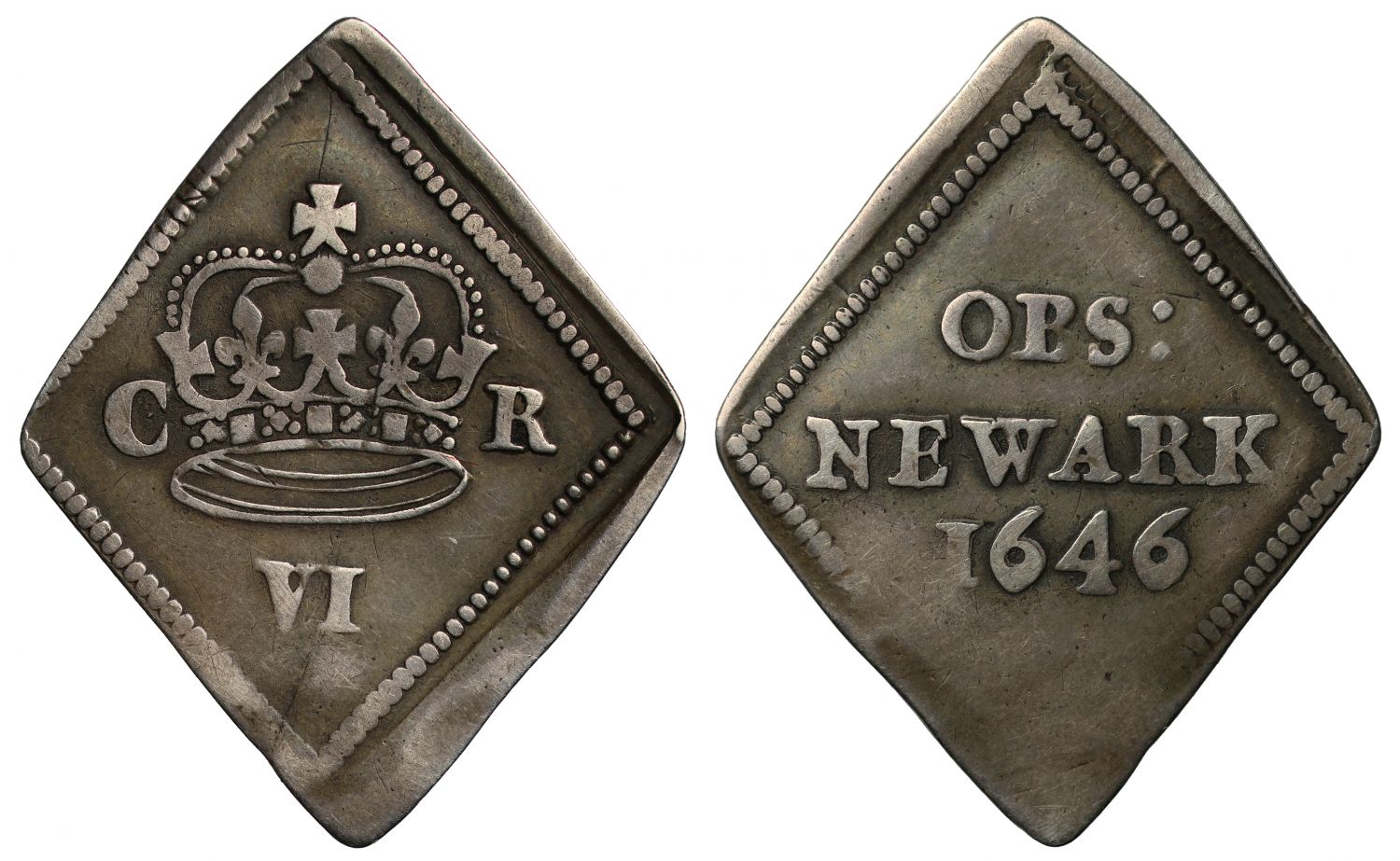 Charles I 1646 Newark Sixpence