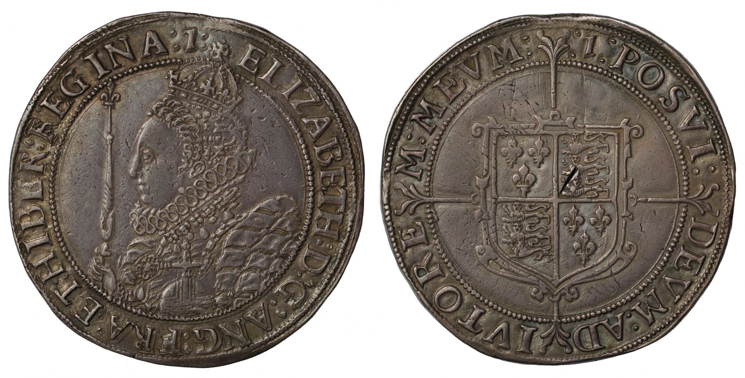 Elizabeth I Crown mintmark 1