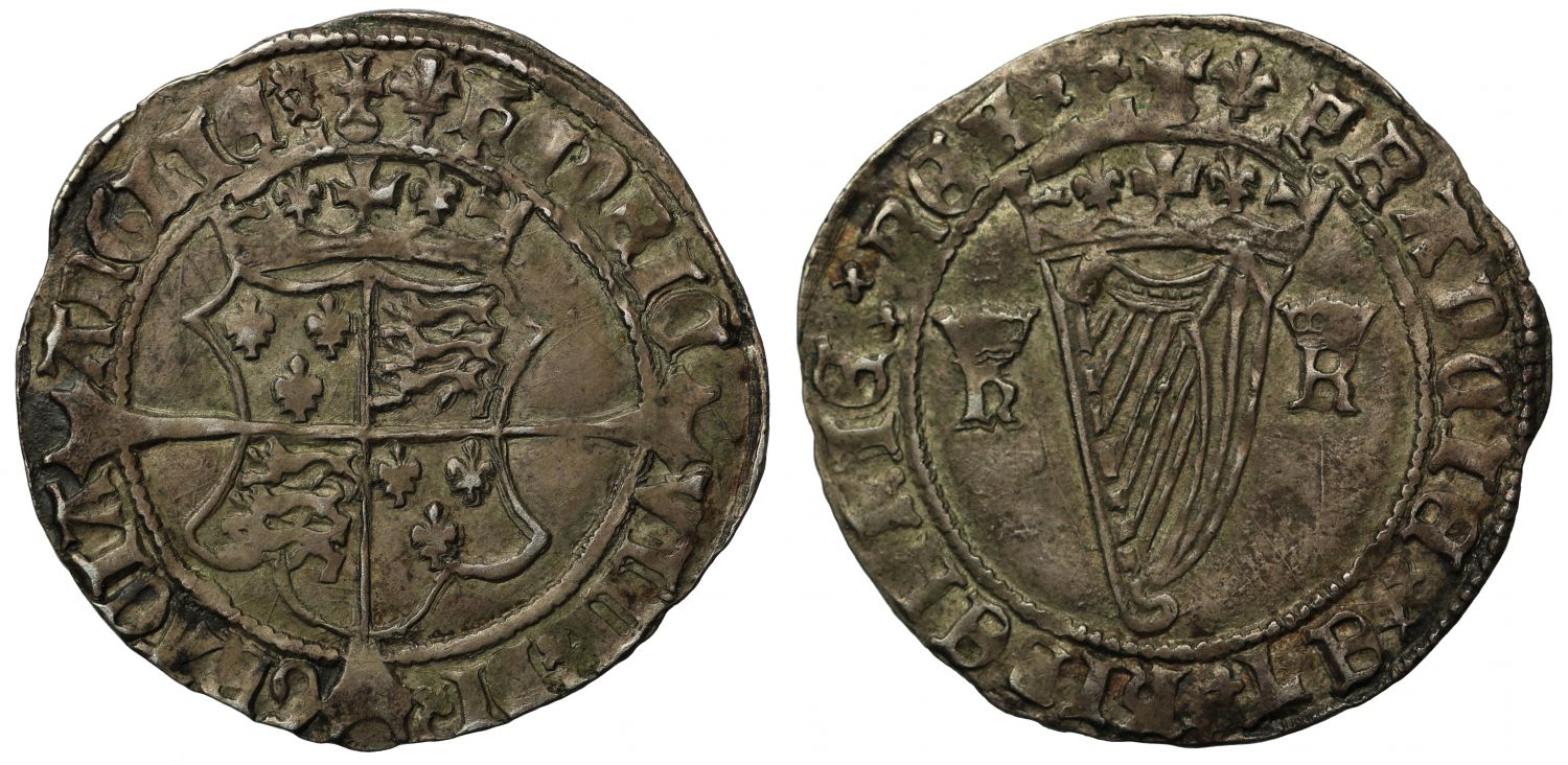 Ireland, Henry VIII harp Groat