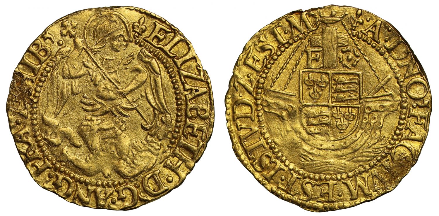Elizabeth I gold Half Angel
