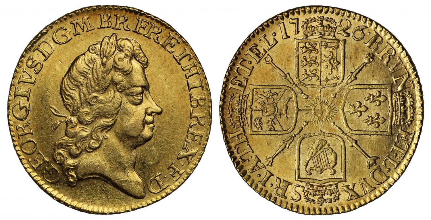 George I 1726 Guinea AU58