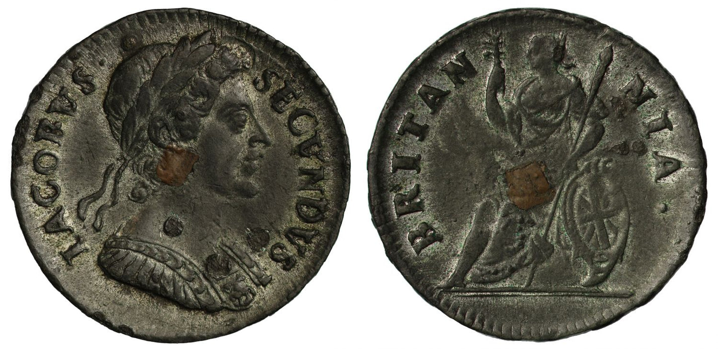 James II 1685 tin Farthing