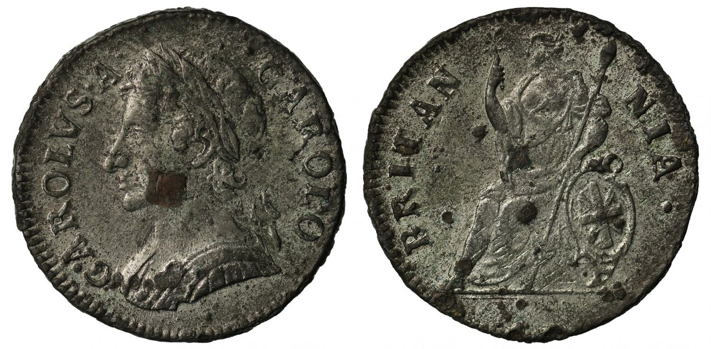 1675 Charles II Copper Halfpenny