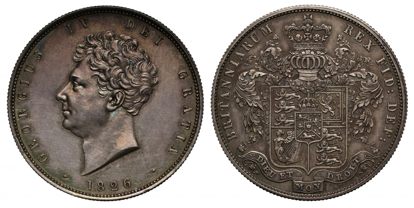 George IV 1826 proof Halfcrown, as issued in the proof sets, PF61