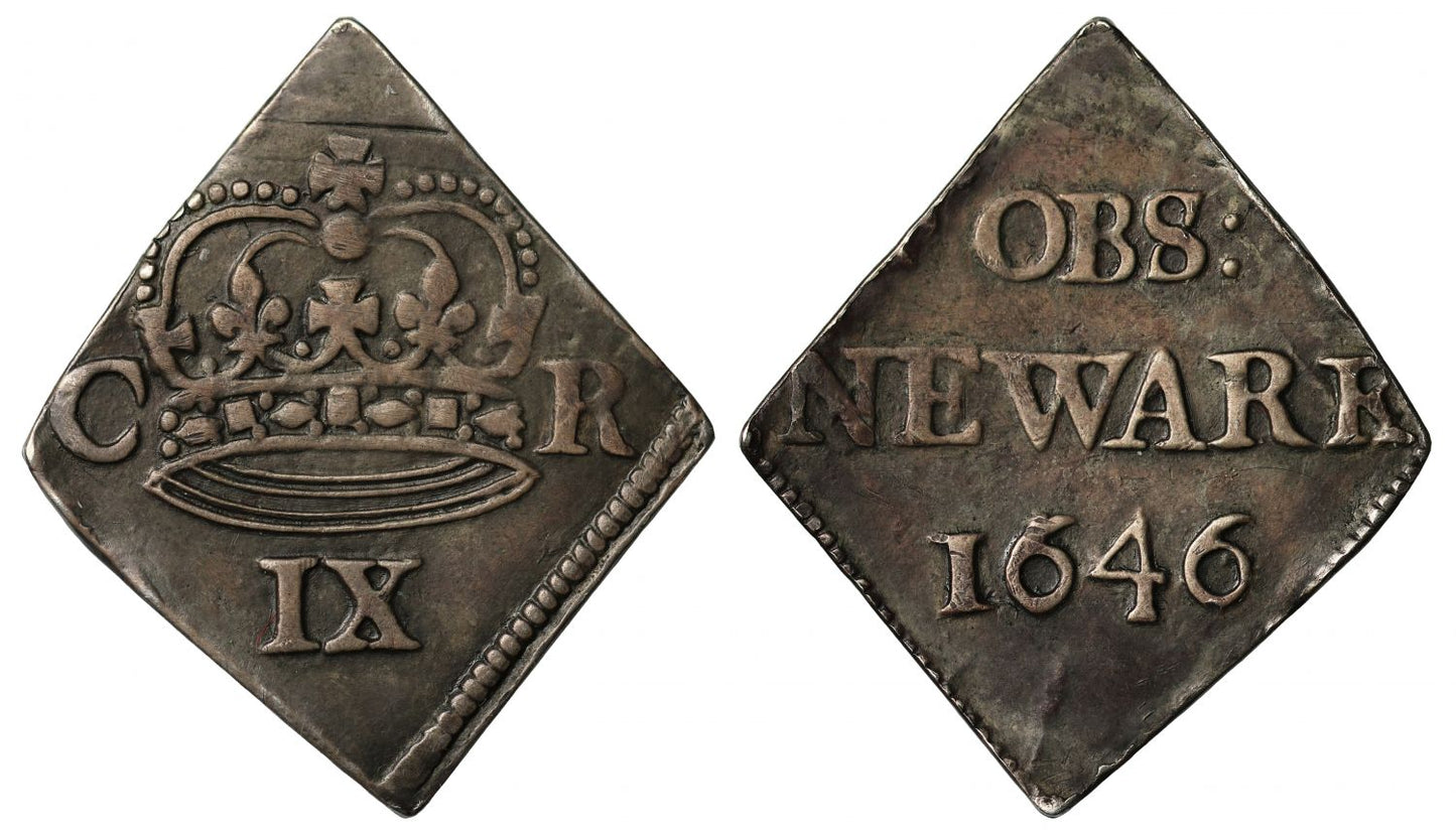 Charles I 1646 Newark Ninepence
