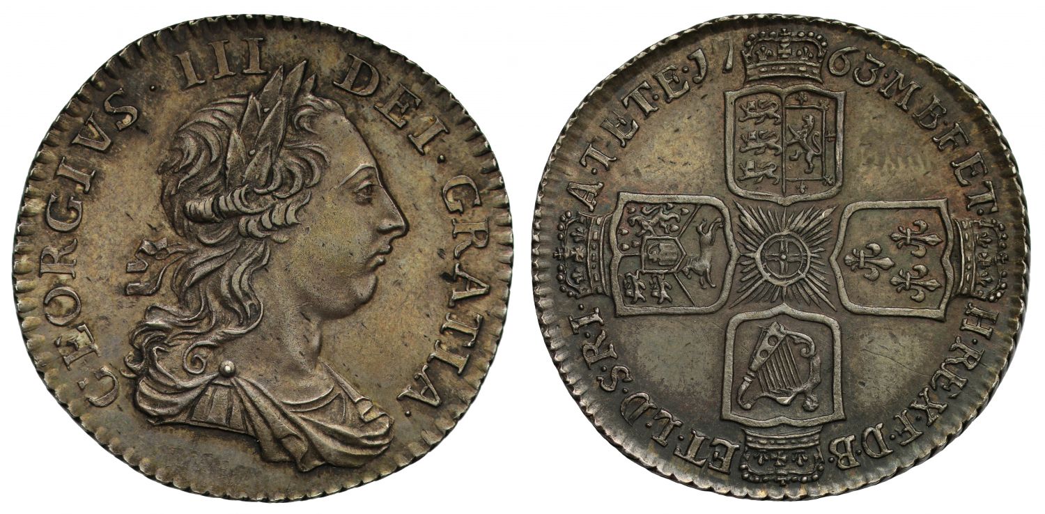 George III 1763 Northumberland Shilling