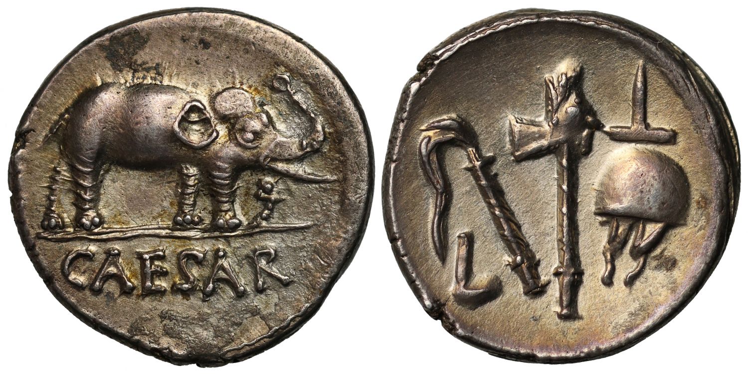 Julius Caesar, Silver Denarius