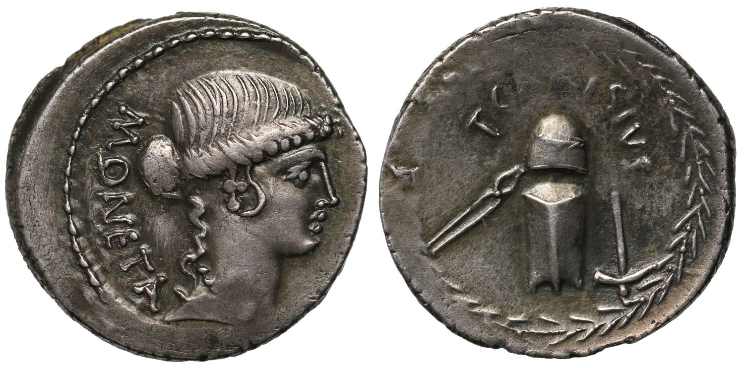 T. Carisius, Silver Denarius