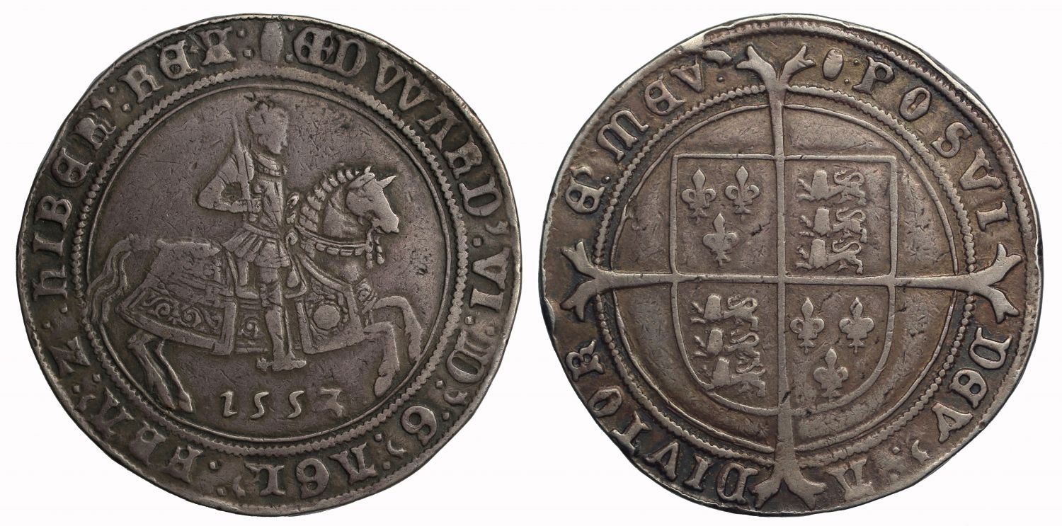 Edward VI 1553 Crown 3 over 2