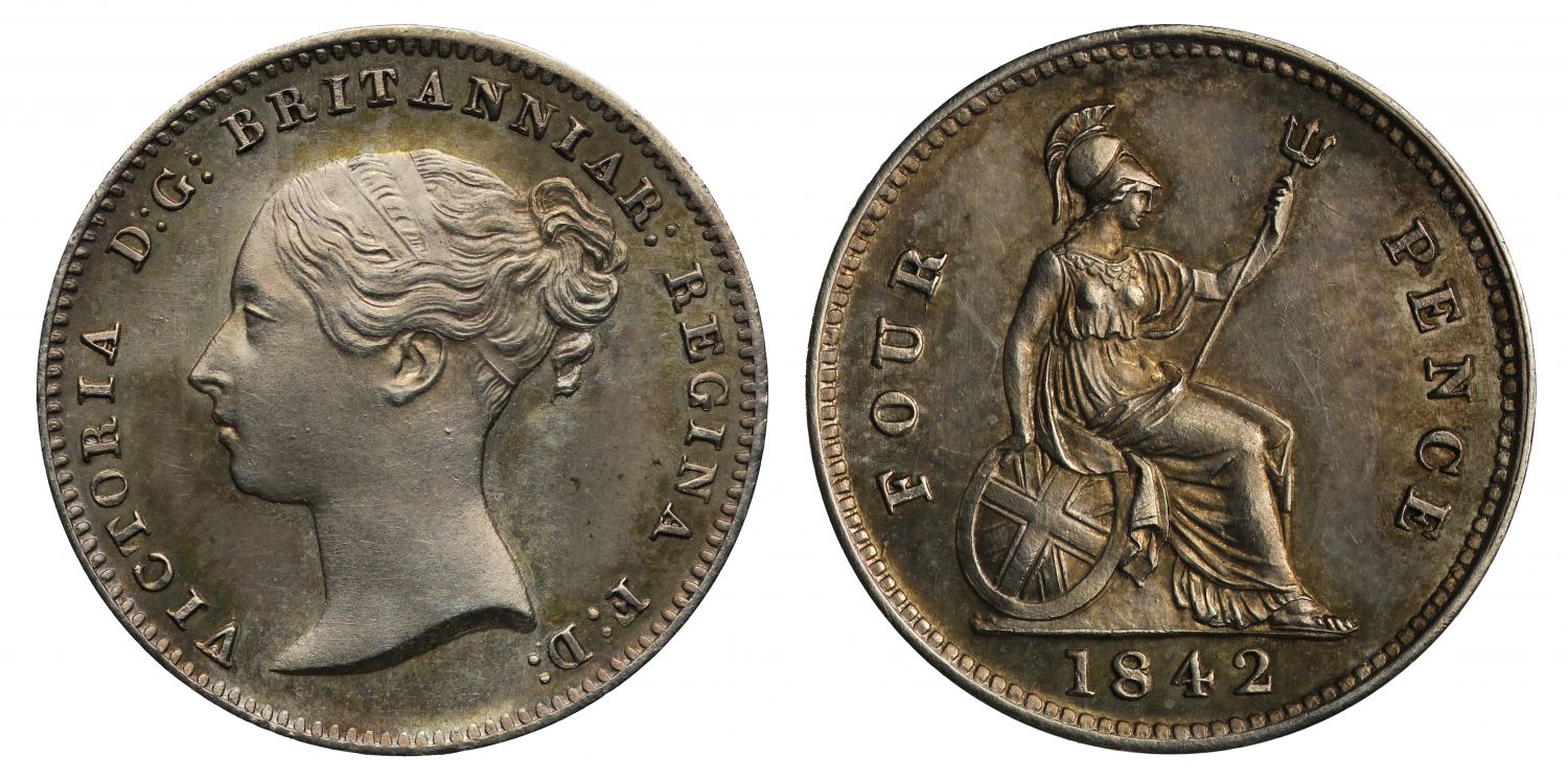Victoria 1842 Proof Groat