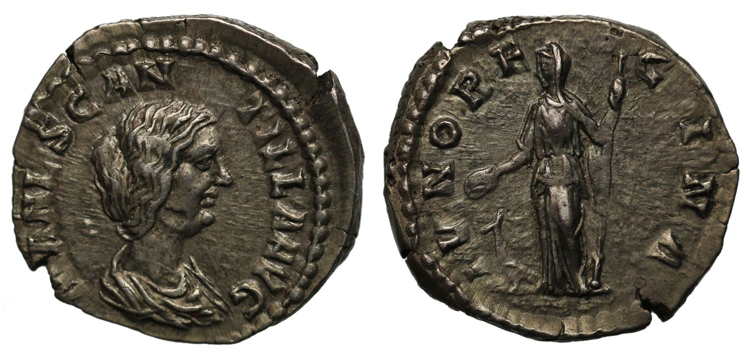 Manlia Scantilla, Silver Denarius, Ch XF, 4/5, 5/5
