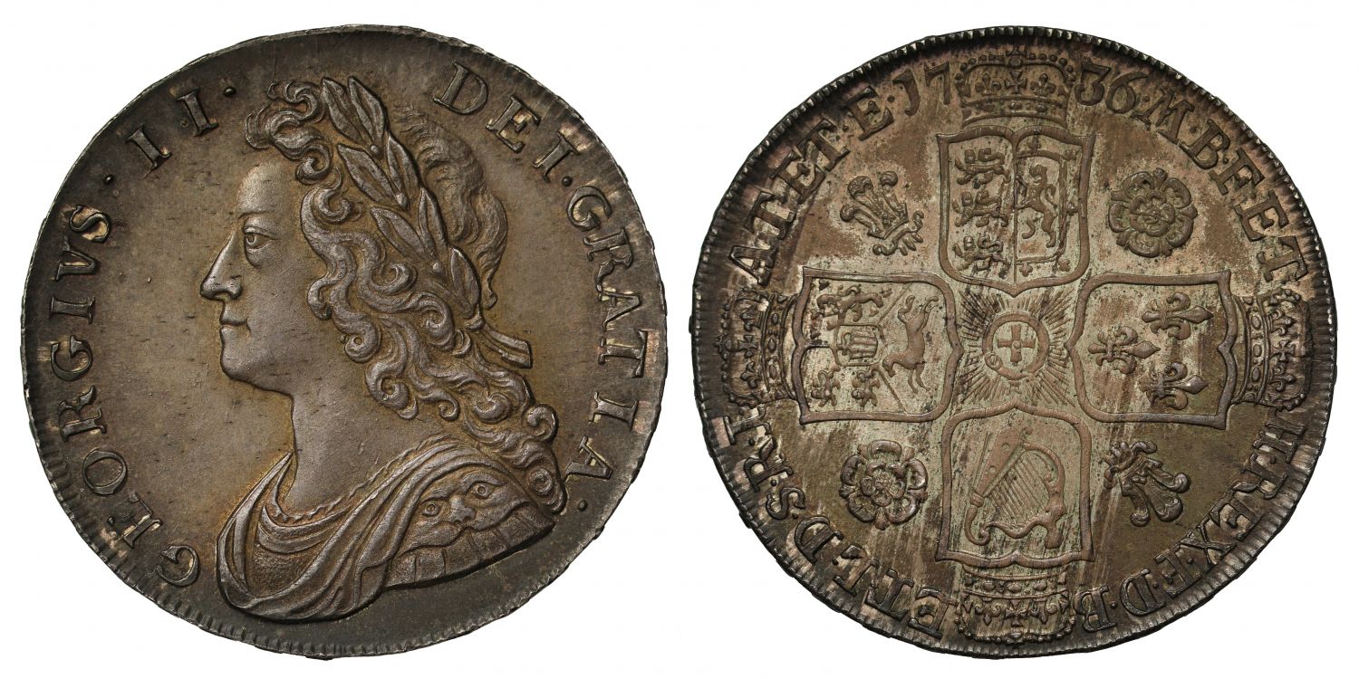 George II 1736 Halfcrown