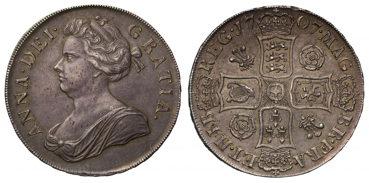 Anne 1707 Pre Union Crown