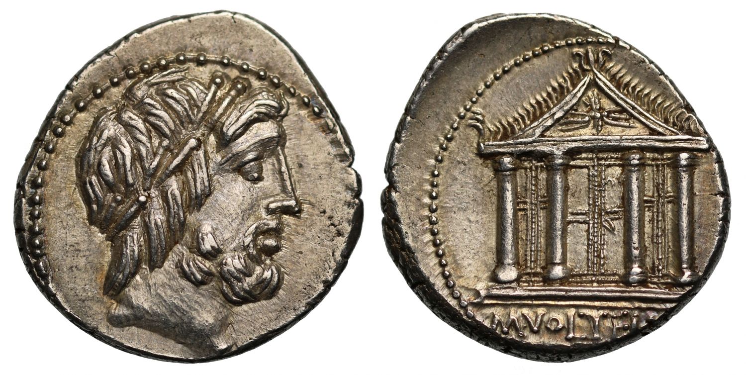 M. Volteius, Silver Denarius