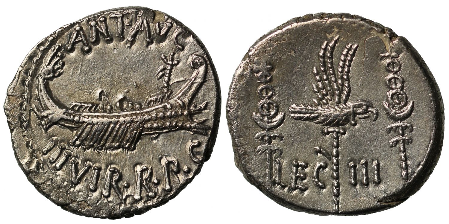 Mark Antony, Silver Denarius