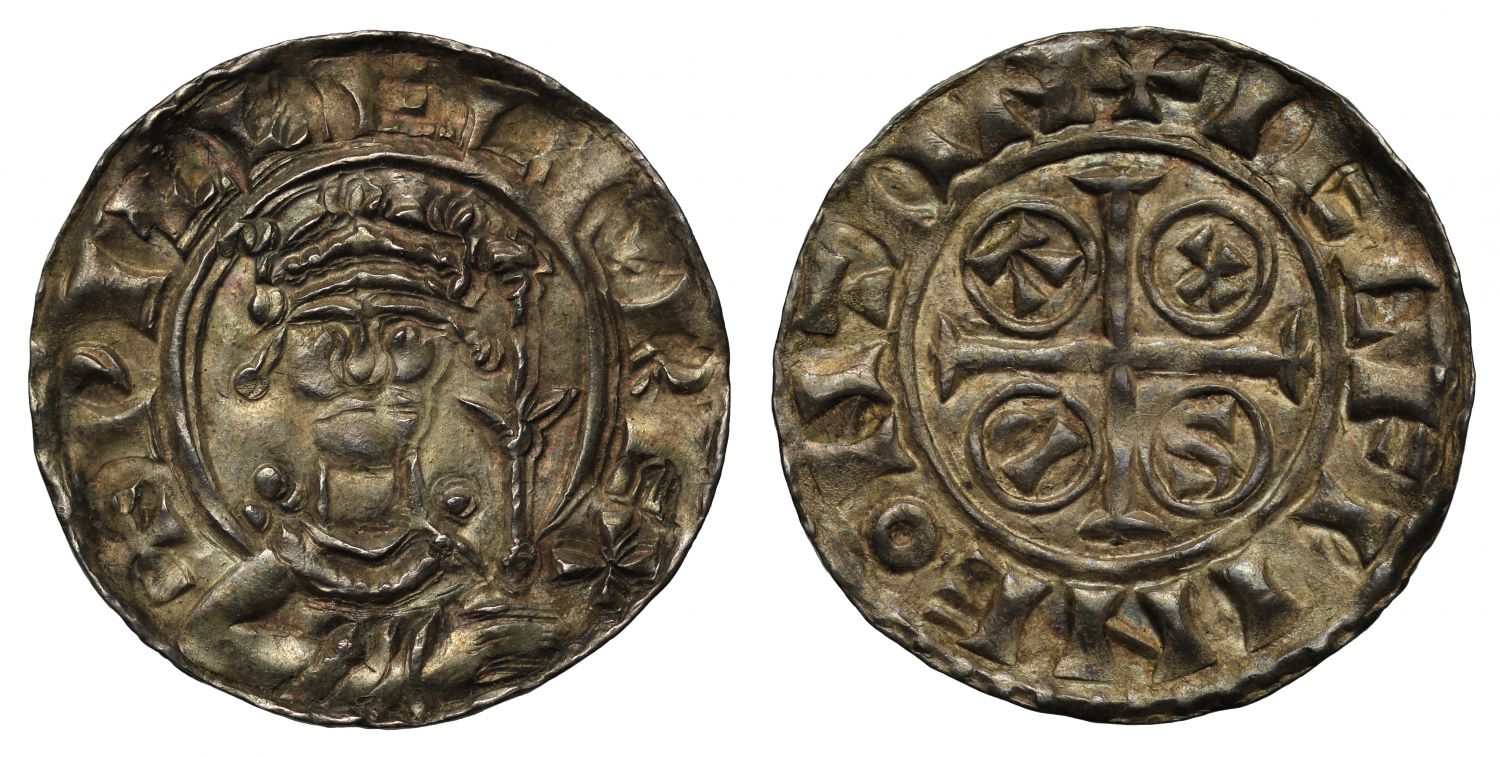 William I PAXS type Penny Taunton, moneyer Alfwine