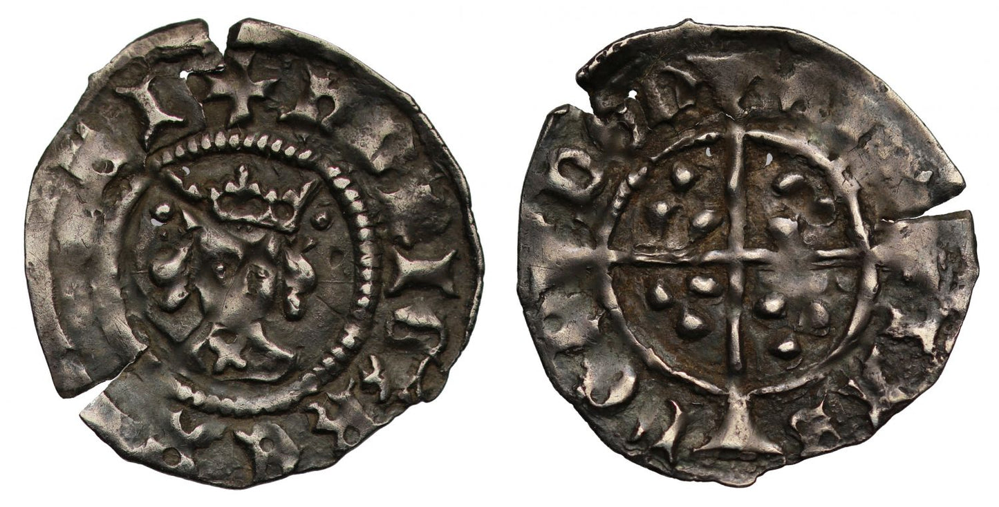 Henry VI Halfpenny cross pellet issue with mullet stop hnRIC reading
