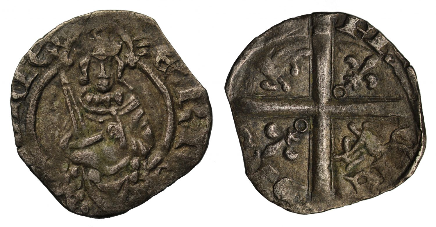 Henry IV-VI Hardi d'Argent, annulet over crown and under each lis on reverse