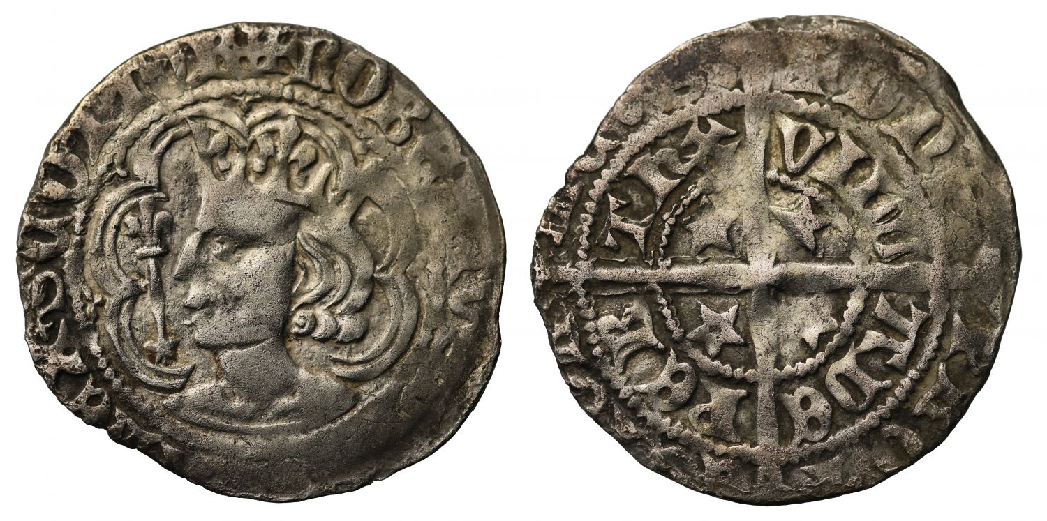 Scotland, Robert II Half-Groat, Perth Mint