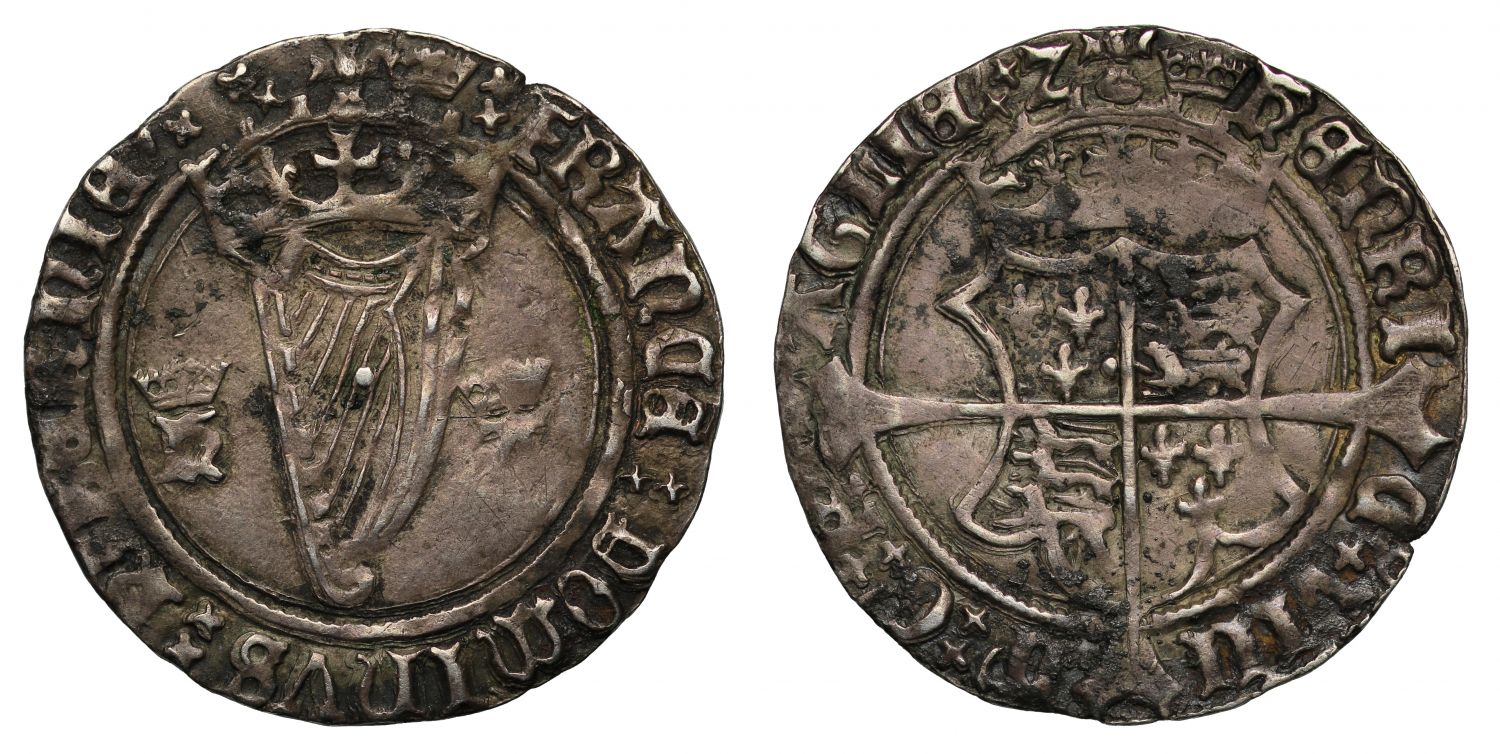 Ireland, Henry VIII 1st harp coinage Groat