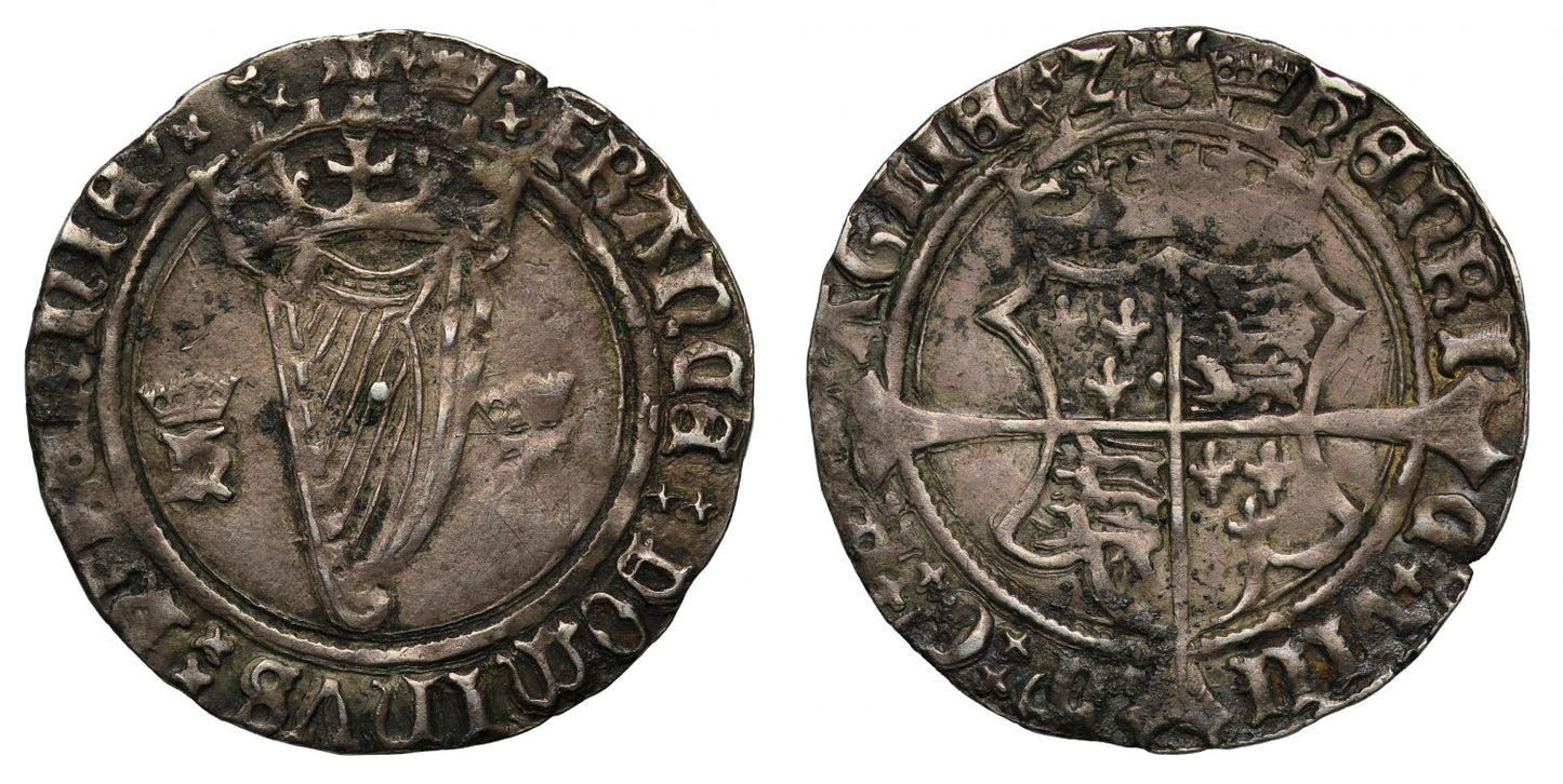 Ireland, Henry VIII 1st harp coinage Groat