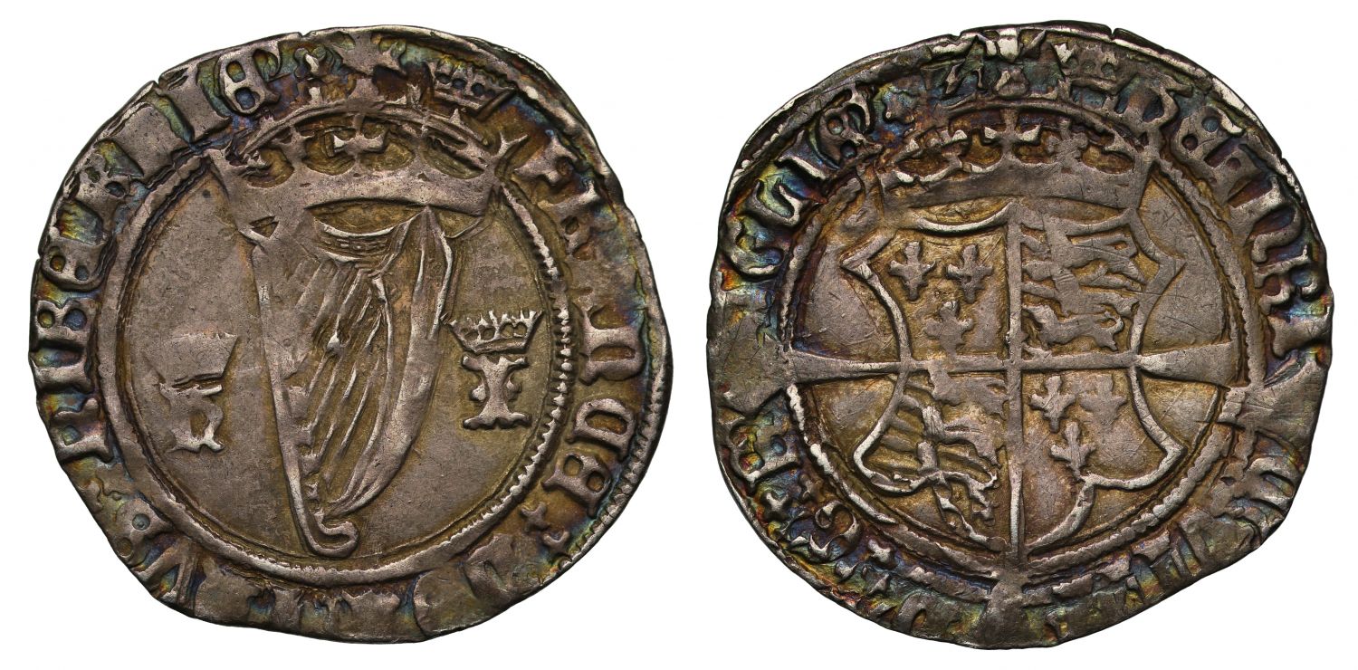 Ireland, Henry VIII 1st harp coinage Groat with Jane Seymour, mm crown