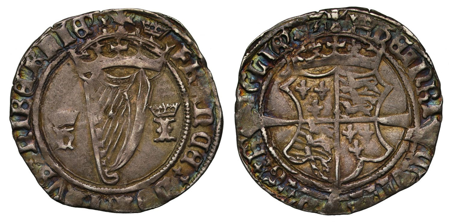 Ireland, Henry VIII 1st harp coinage Groat with Jane Seymour, mm crown