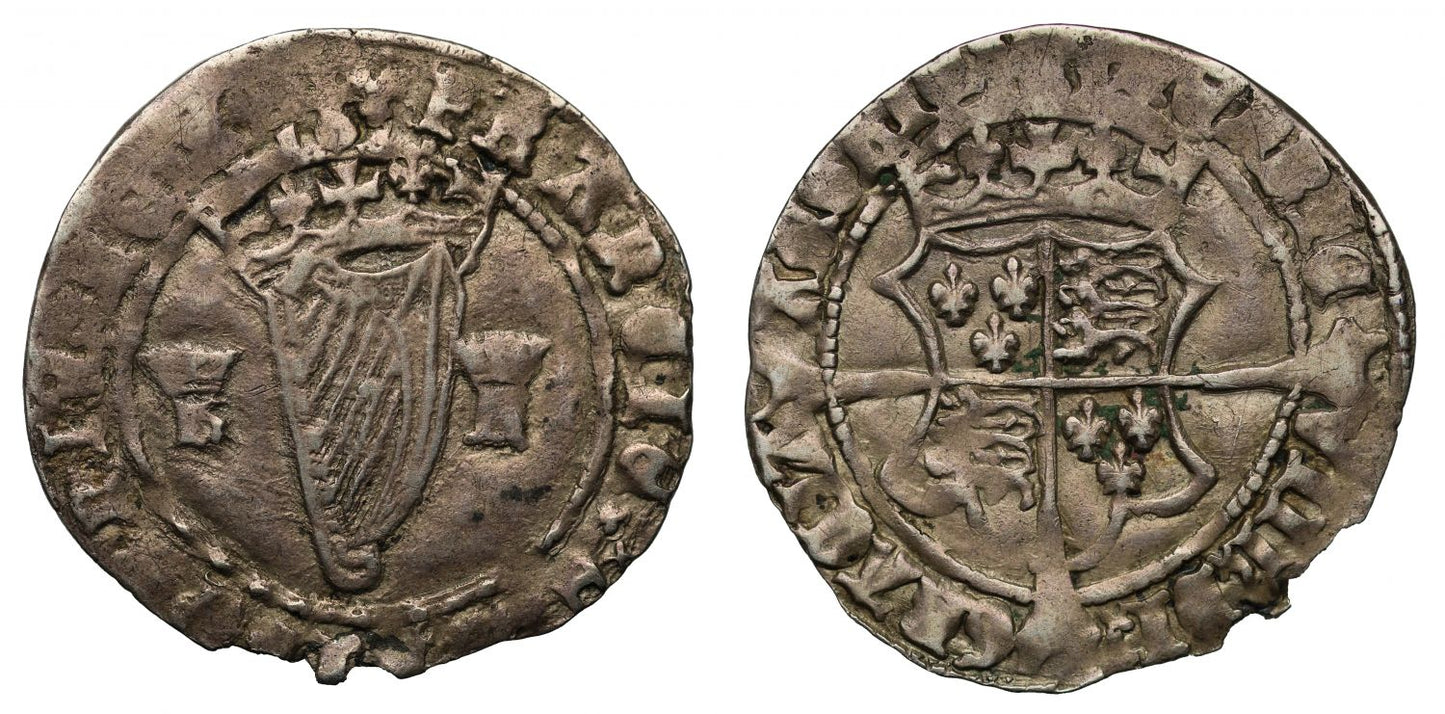 Ireland, Henry VIII 2nd harp coinage Groat