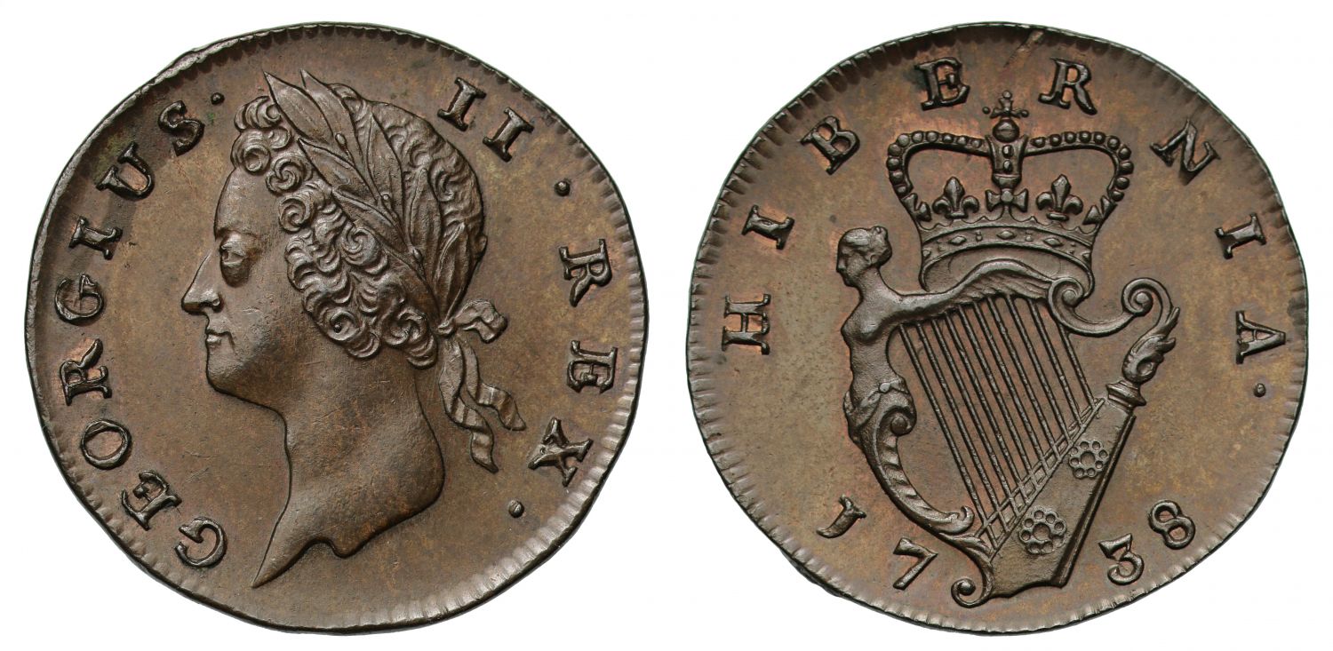 Ireland, George II 1738 Farthing